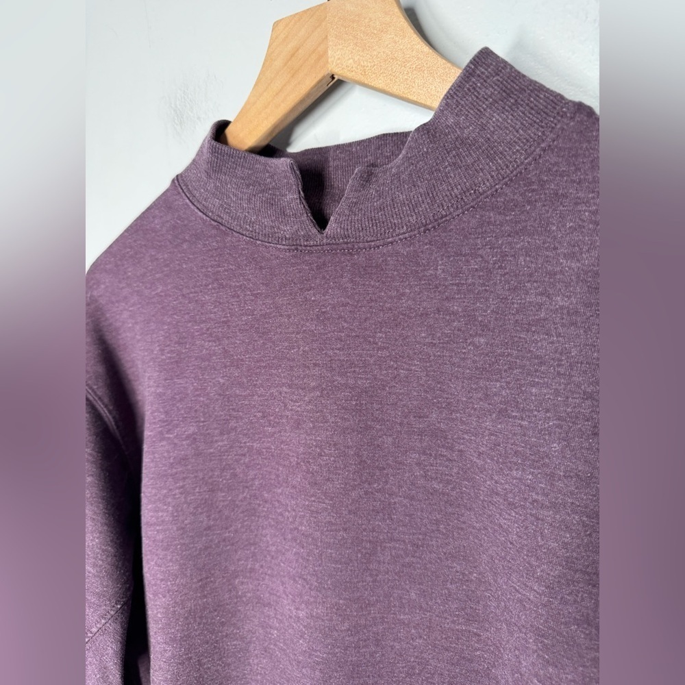 Sundays We Are Sundays Lilac Purple Raglan Sleeve Mock Neck Sweatshirt Sz XS - Picture 3 of 6